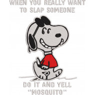 Slap And Yell Mosquito Funny Dog Saying 